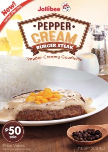Jollibee Creamy Pepper Burger Steak